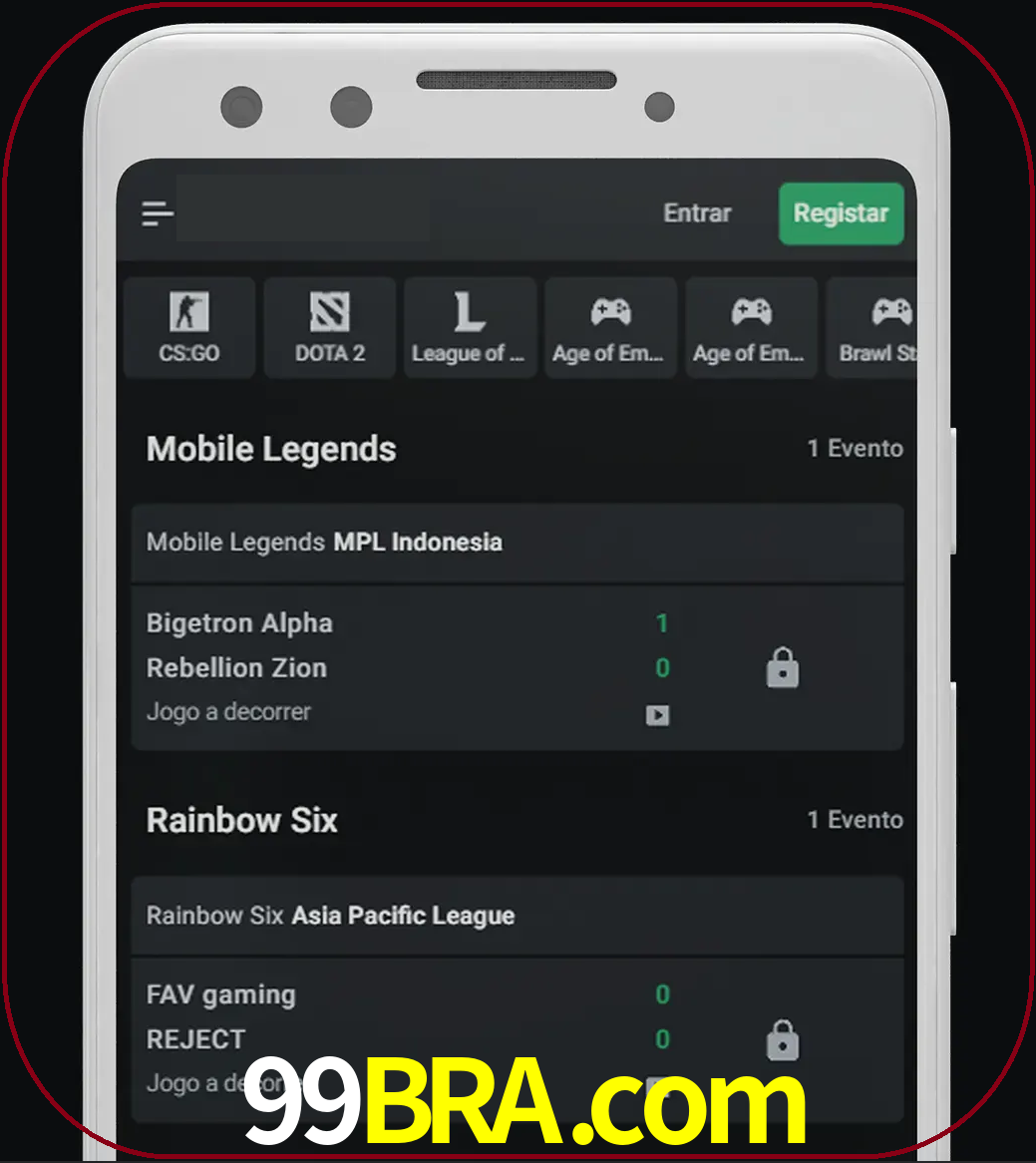 Esportes permitem apostar nos maiores torneios.